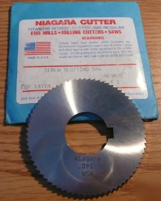 1PC niagara screw slotting saw 2-3/4 x .081 x 1 72T