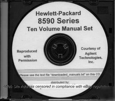 Agilent hp 8590 series service guide manual + 9 more