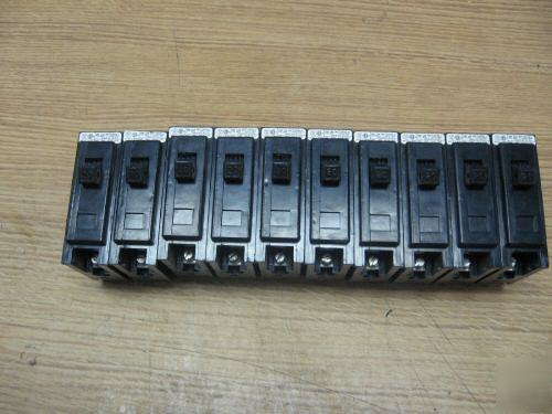 Cutler hammer BAB1020 1P 20A circuit breaker lot of 10