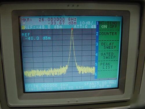 Advantest u-3661 microwave spectrum analyzer