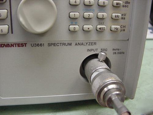 Advantest u-3661 microwave spectrum analyzer