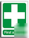 First aid point sign-adh.vinyl-200X250MM(sa-034-ae)