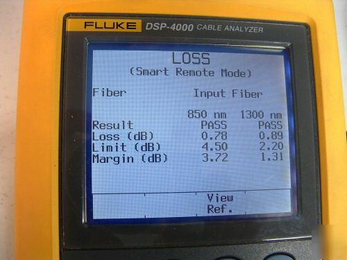 Fluke dsp-4000 FTA410 CAT5E CAT6 fiber certifier dsp