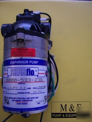 New shurflo diaphragm pump 8000-533-236 