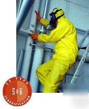 Yellow primeguard disposable coverall - med - box of 25