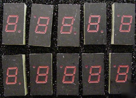 LN513RK 7 segment display red lot 10 see pic