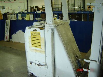 Clark narrow aisle 4,000 lb electric forklift 