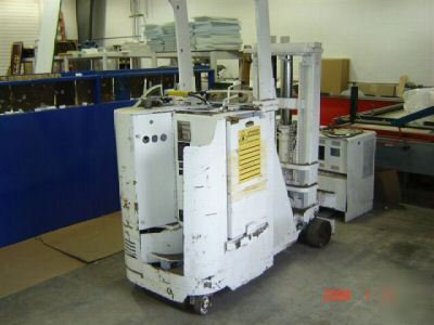 Clark narrow aisle 4,000 lb electric forklift 