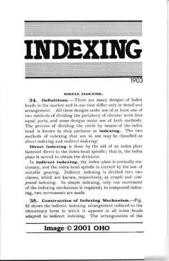 Indexing how to use a dividing head mill