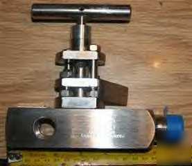 Os & y block valve stainless steel high pressure 