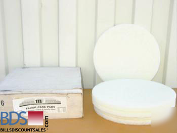 White jumbo 14INCH red spray/buffing pads