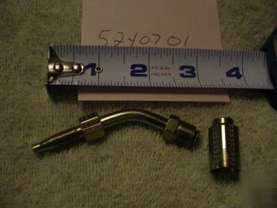 Qty 6 ** weatherhead # 21304N-E44 fittings for # 4 hose