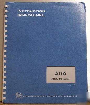 Tek tektronix 5T1A original service/operating manual