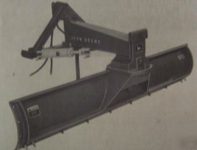 John deere 95 scrape blade operator's manual