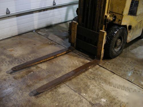 Pneumatic tire yale forklift loader skid truck hi low