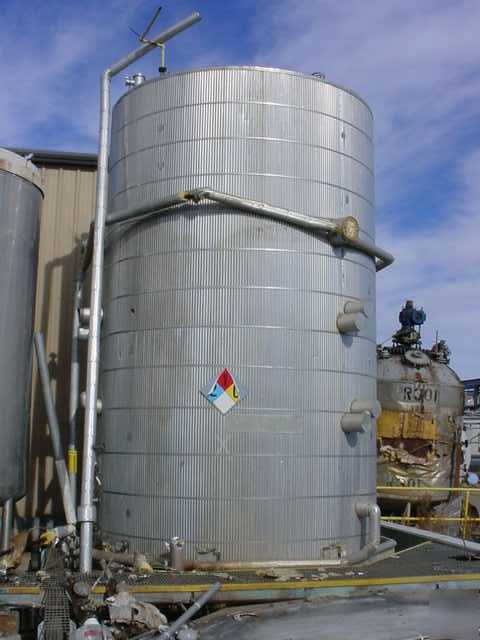 16000 gal stainless steel jacketed tank