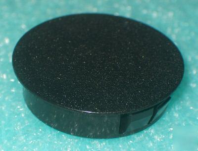 4 black plastic 1-1/2 inch hole plug - heyco #2763