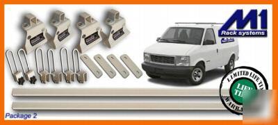 Astro/safari van 2PC. ladder rack system (white racks)