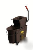 Wavebrake mop bucket/wringer combo brown rcp 7580-88