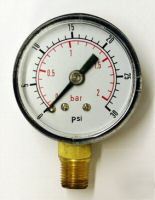 40MM pressure gauge base entry 0-30 psi air and oil