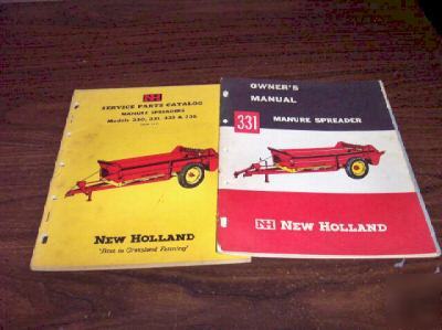 Nh 331-335 spreader operators manual and parts catalog