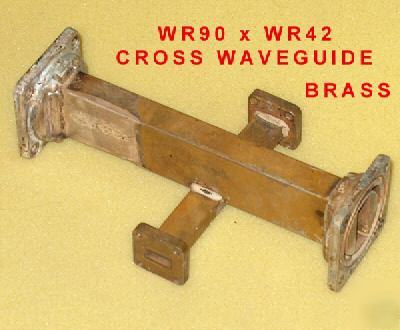 Waveguide WR90 to WR42 waveguide cross coupler 