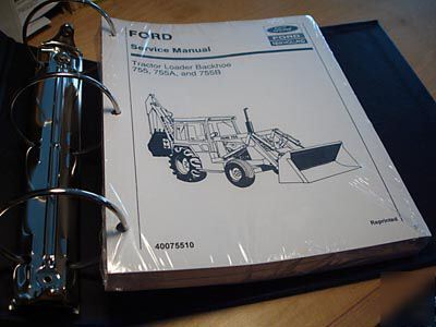 Ford 755 755A 755B tractor loader backhoe repair manual