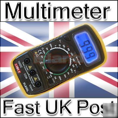 Digital lcd multimeter, voltmeter, ammeter, ohm meter