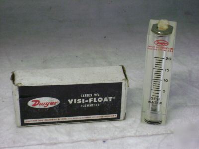 Dwyer series vfa visi-float flowmeter unused