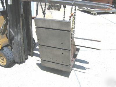 Large heavy duty steel angle plate set machinist tools