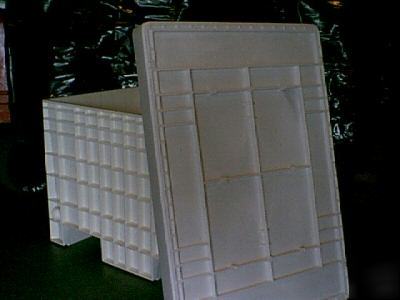 Pallet size plastic fixed wall bin 48X44X 3 lid :LS2000