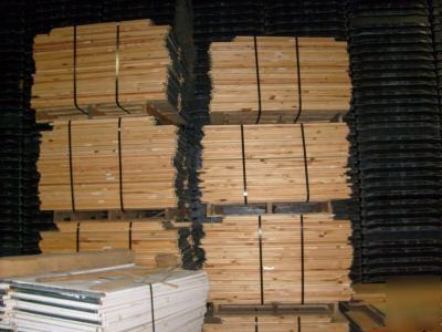 Wood shelving industrial