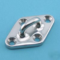 Heavy duty diamond pad eye 316 stainless steel 4