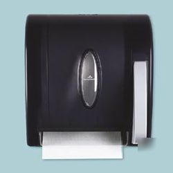Hygienic push-paddle roll towel dispenser-gpc 543-38