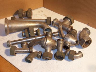 Large lot ss brass sanitary fittings valves M364