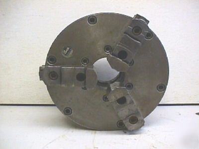 Buck 3 jaw lathe chuck 8 inch loo back replaceable jaws