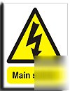 Main switch sign-adh.vinyl-200X250MM(wa-011-ae)