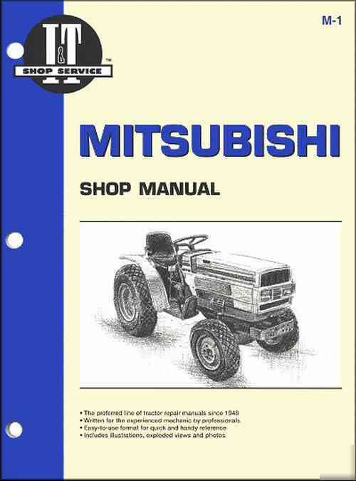 Mitsubishi tractor repair manual MT160 to MT300D