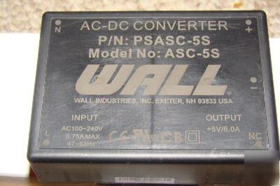 Lot 2 wall psasc-5S/ASC5S ac/dc converter ~240V +5V