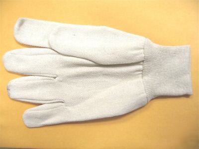 Lot of 12PC 00006 ladies 10OZ white canton flann glove