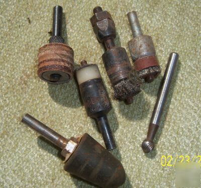 Lot of 6 aviation aircraft rivet parts cleaning tool