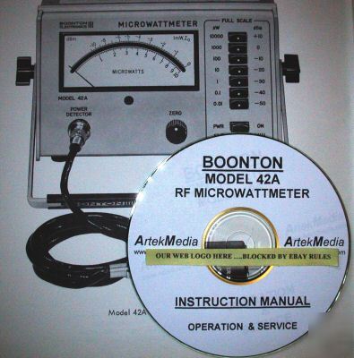 Boonton 42A instruction manual ( operating & service)