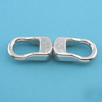 Heavy duty eye & eye swivel 316 stainless steel 3/8