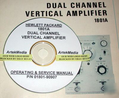 Hp 1801A plug-in operating & service manual