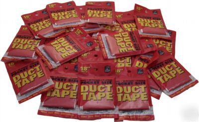 Pocket duct tape 25 packages red