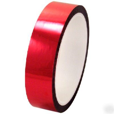 Red metallic film tape (mylar) 1