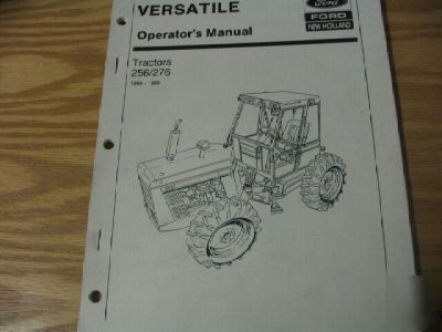 Versatile 256 276 tractors operators manual nh