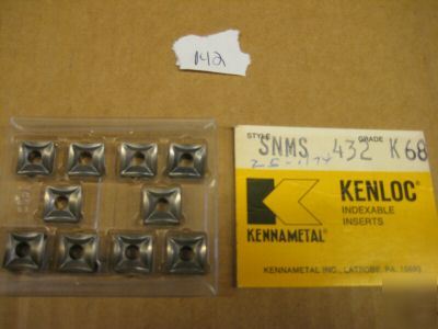 New 10- kennametal carbide inserts (SNMS432)