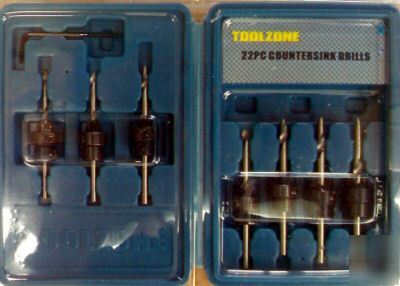 Toolzone 22 piece countersink drills