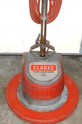 Clarke fm 2000 floor maintainer buffer polisher sander 